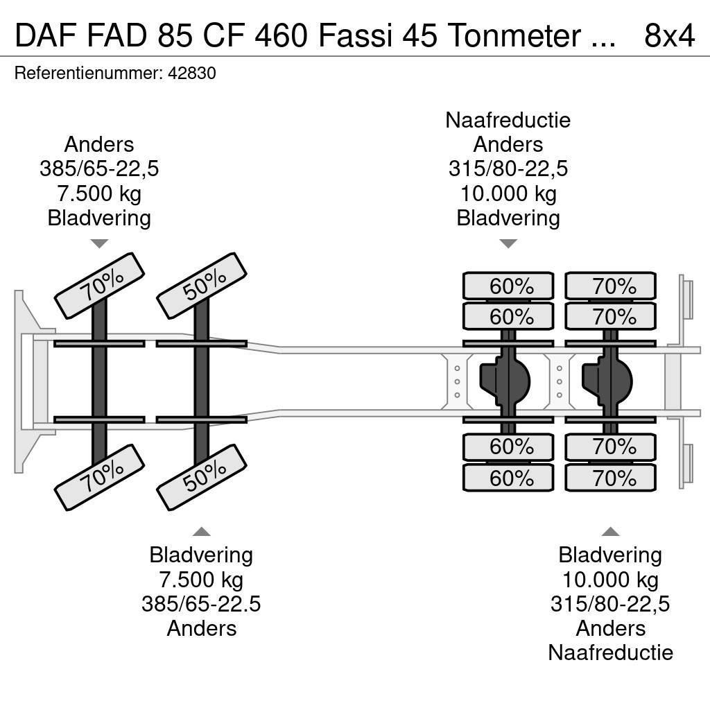 DAF FAD 85 CF 460 Fassi 45 Tonmeter laadkraan + Fly-Ji Macara pentru orice teren