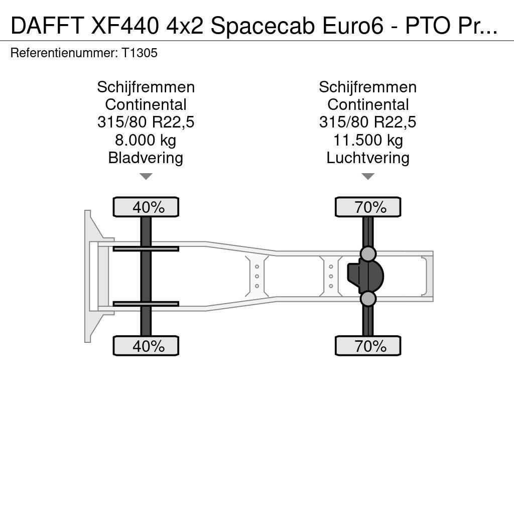 DAF FT XF440 4x2 Spacecab Euro6 - PTO Prep - Alcoa Rim Autotractoare