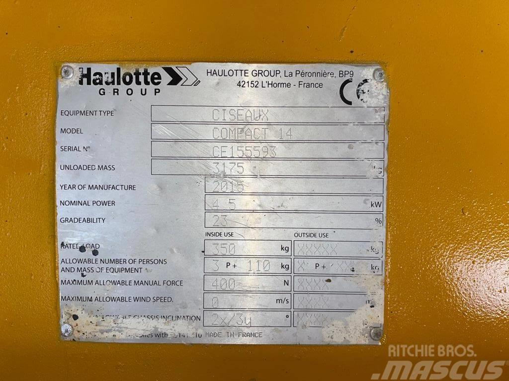 Haulotte Compact 14 Platforme foarfeca