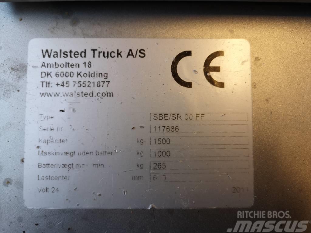  Walsted SBE/SR90FF - 1,5 tonns rustfri stabler FRI Transpaleta manuala