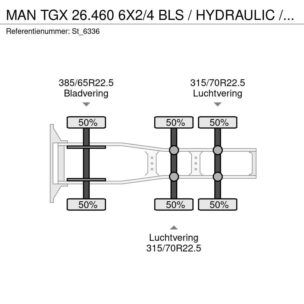 MAN TGX 26.460 6X2/4 BLS / HYDRAULIC / NL TRUCK Autotractoare