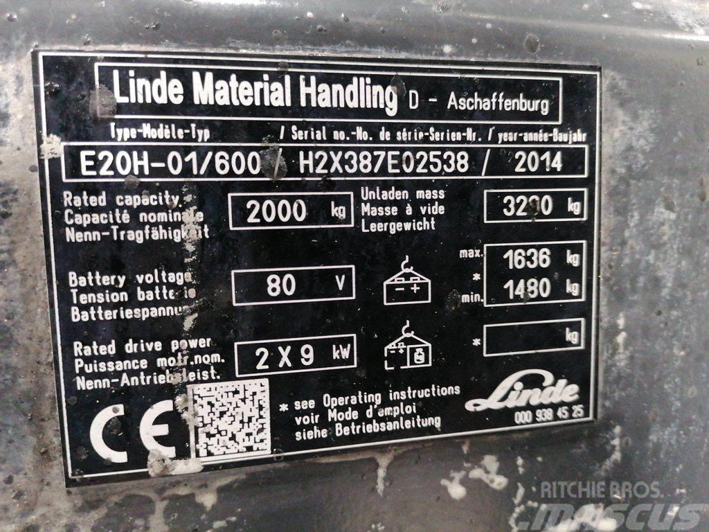 Linde E20H-01/600 Stivuitor electric