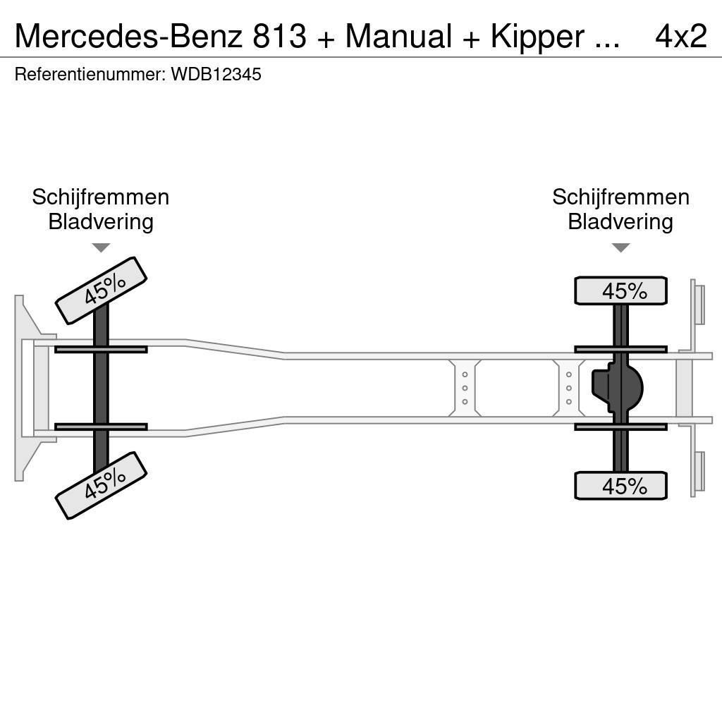 Mercedes-Benz 813 + Manual + Kipper + 4x4 Autobasculanta