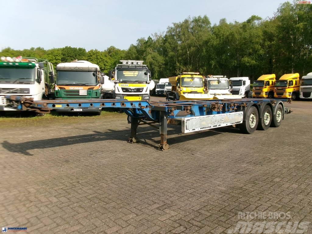 Krone 3-axle container trailer 20-30-40-45 ft SDC27 Camion cu semi-remorca cu incarcator