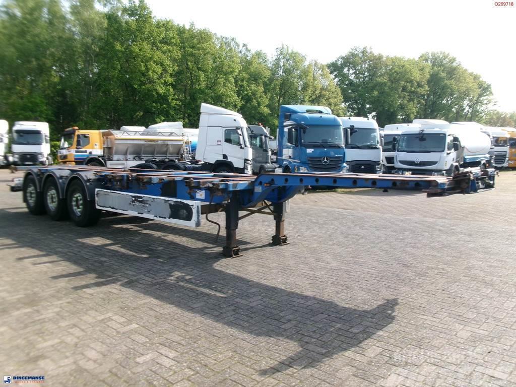 Krone 3-axle container trailer 20-30-40-45 ft SDC27 Camion cu semi-remorca cu incarcator