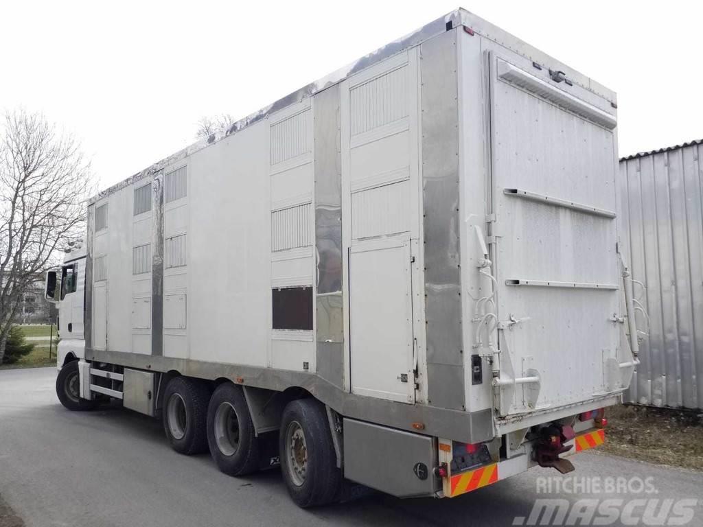 MAN TGX 35.540 8X4 TRIDEM ANIMAL Camioane transport animale