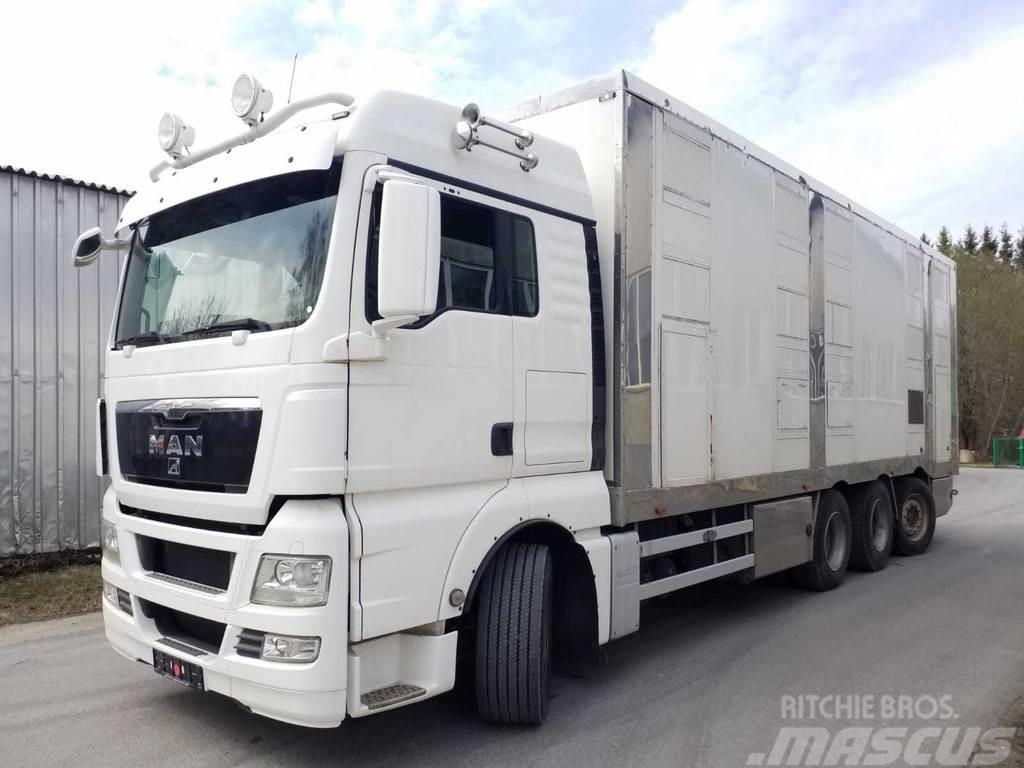 MAN TGX 35.540 8X4 TRIDEM ANIMAL Camioane transport animale