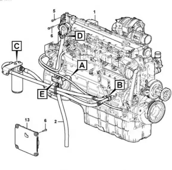 CAT C15 Diesel Motor E374 374D 374F C15 Engine Assy Transmisie