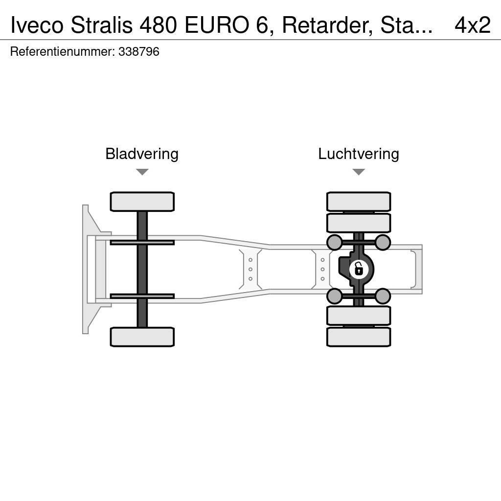 Iveco Stralis 480 EURO 6, Retarder, Standairco Autotractoare