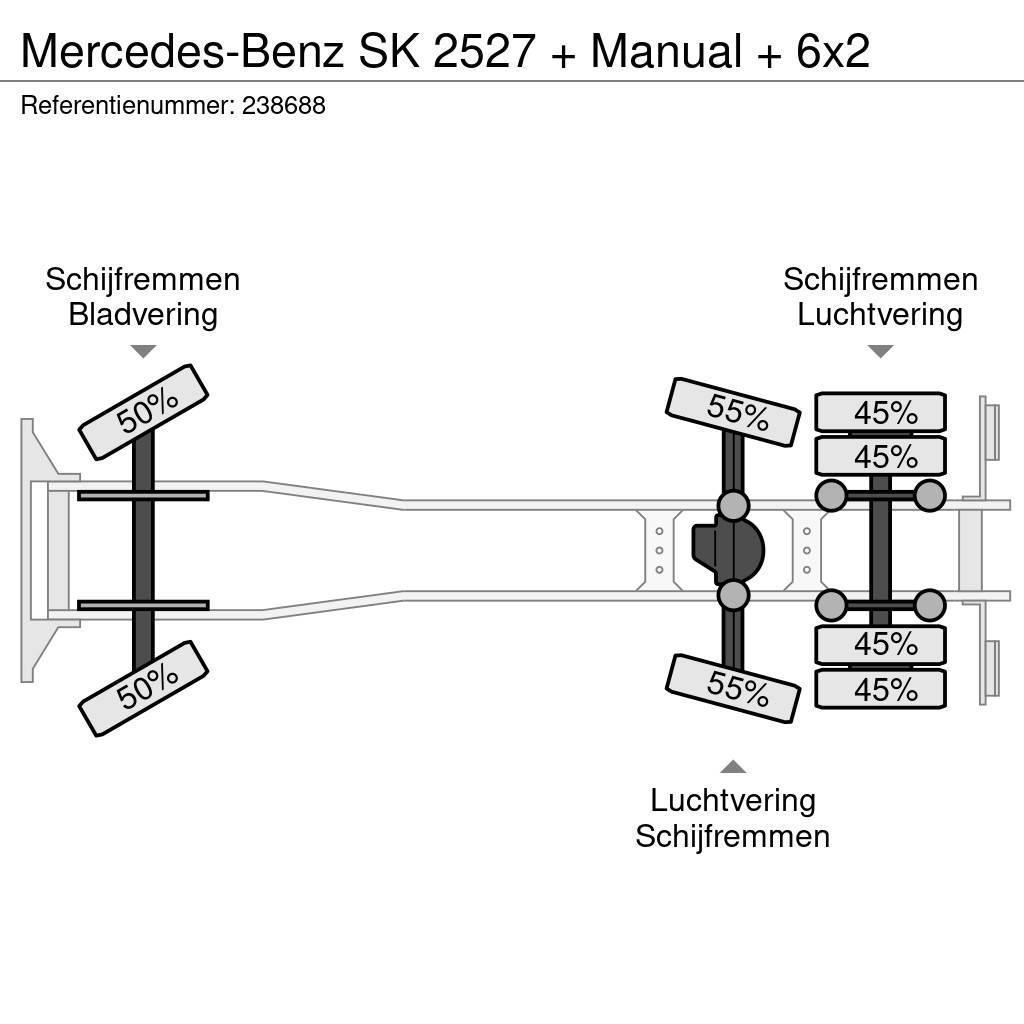 Mercedes-Benz SK 2527 + Manual + 6x2 Camion cabina sasiu