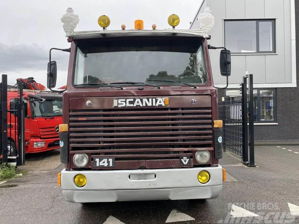 Scania LB141 V8 141 V8 - 6X2 - BOX 7,35 METER Camioane platforma/prelata