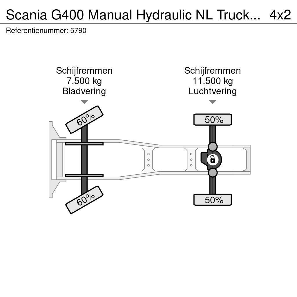 Scania G400 Manual Hydraulic NL Truck EURO 5 Autotractoare
