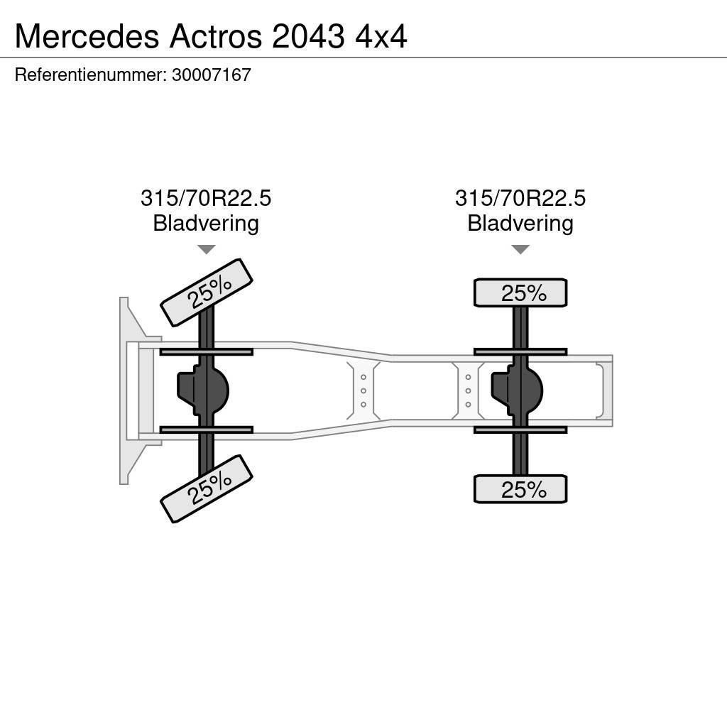 Mercedes-Benz Actros 2043 4x4 Autotractoare