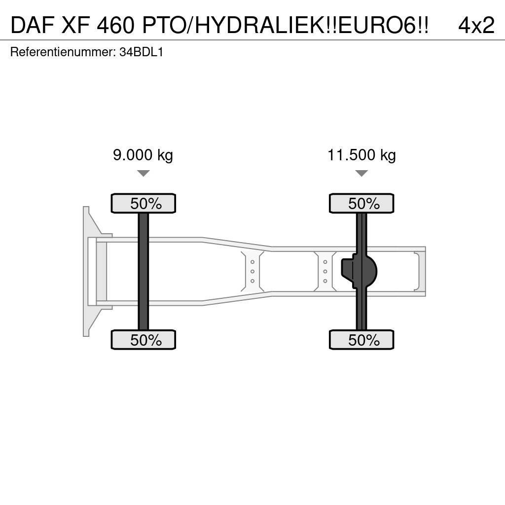DAF XF 460 PTO/HYDRALIEK!!EURO6!! Autotractoare