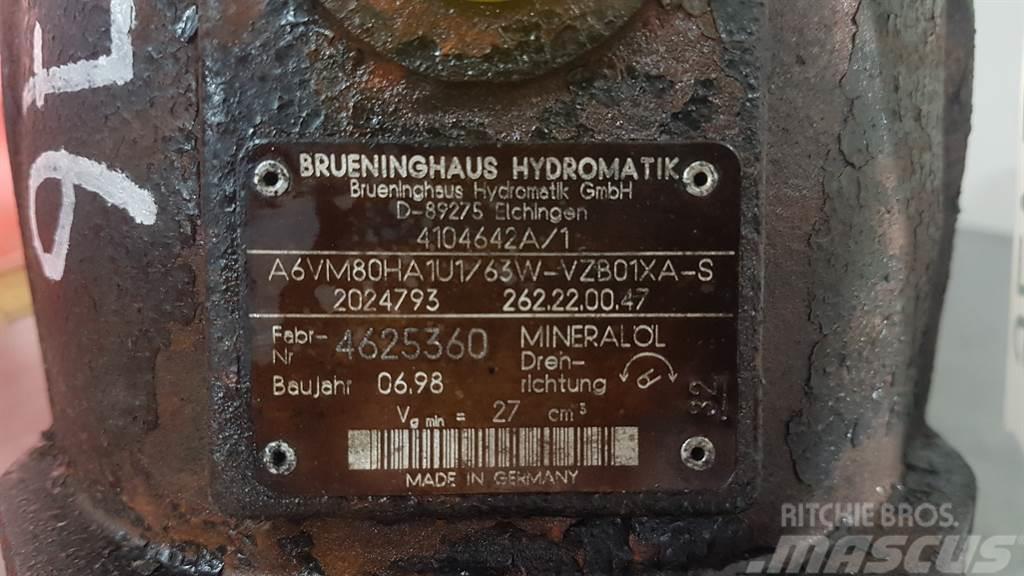Brueninghaus Hydromatik A6VM80HA1U1/63W - Ahlmann AL95 - Drive motor Hidraulice