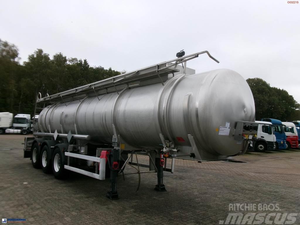  Parcisa Chemical tank inox L4BH 21.2 m3 / 1 comp / Cisterna semi-remorci