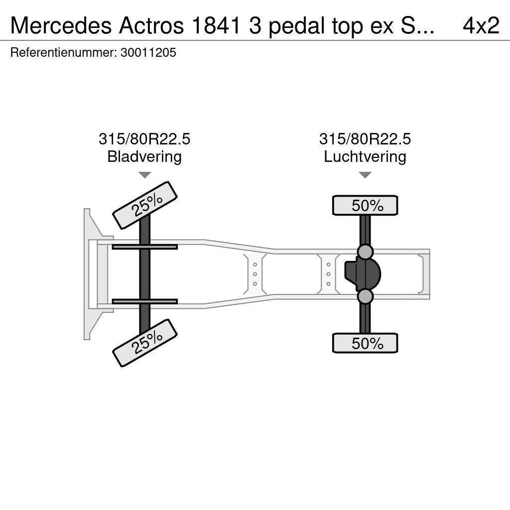 Mercedes-Benz Actros 1841 3 pedal top ex Supermarket Autotractoare