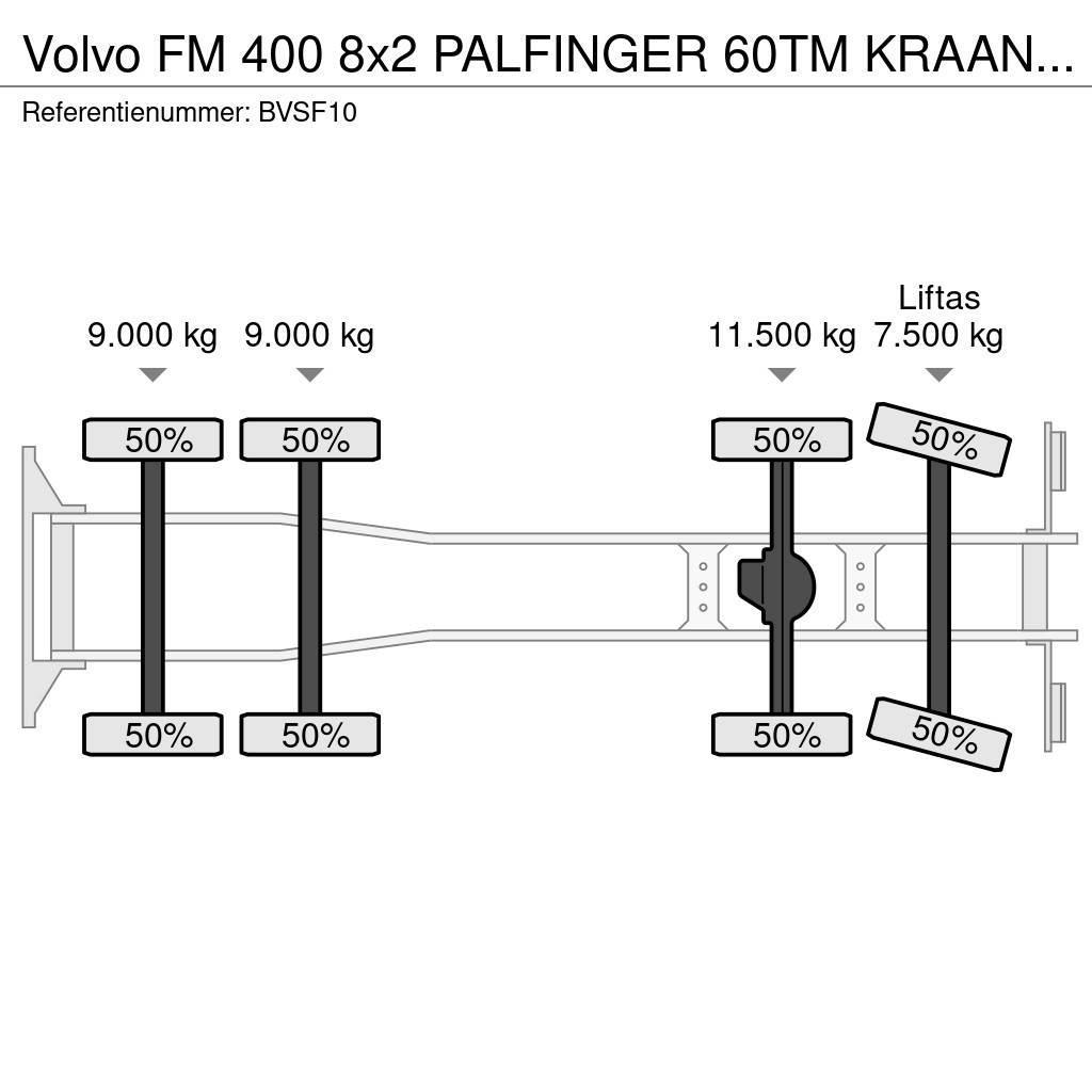 Volvo FM 400 8x2 PALFINGER 60TM KRAAN/KRAN!!EURO5!! Macara pentru orice teren