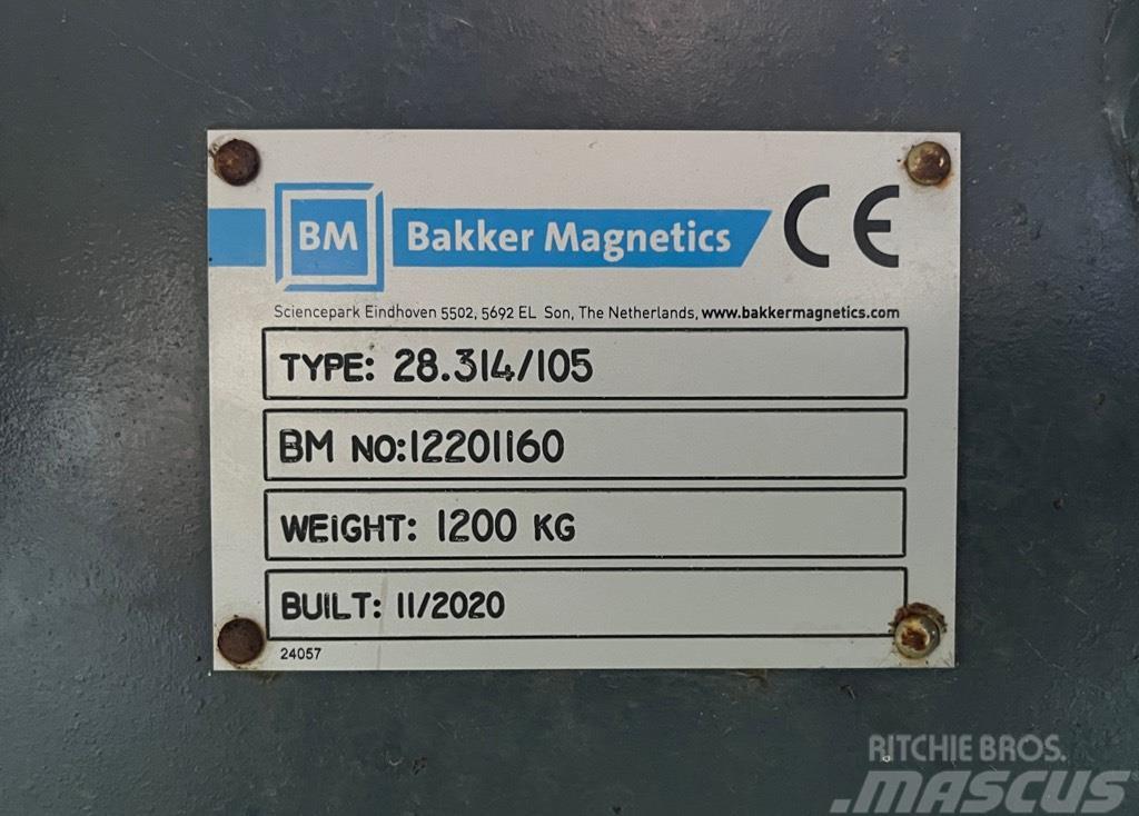 Bakker Magnetics 28.314/105 Overband Separator Bovenbandm Echipament de sortare