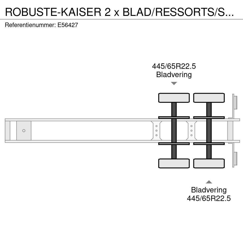  Robuste-Kaiser 2 x BLAD/RESSORTS/SPRING Semi-remorca Basculanta