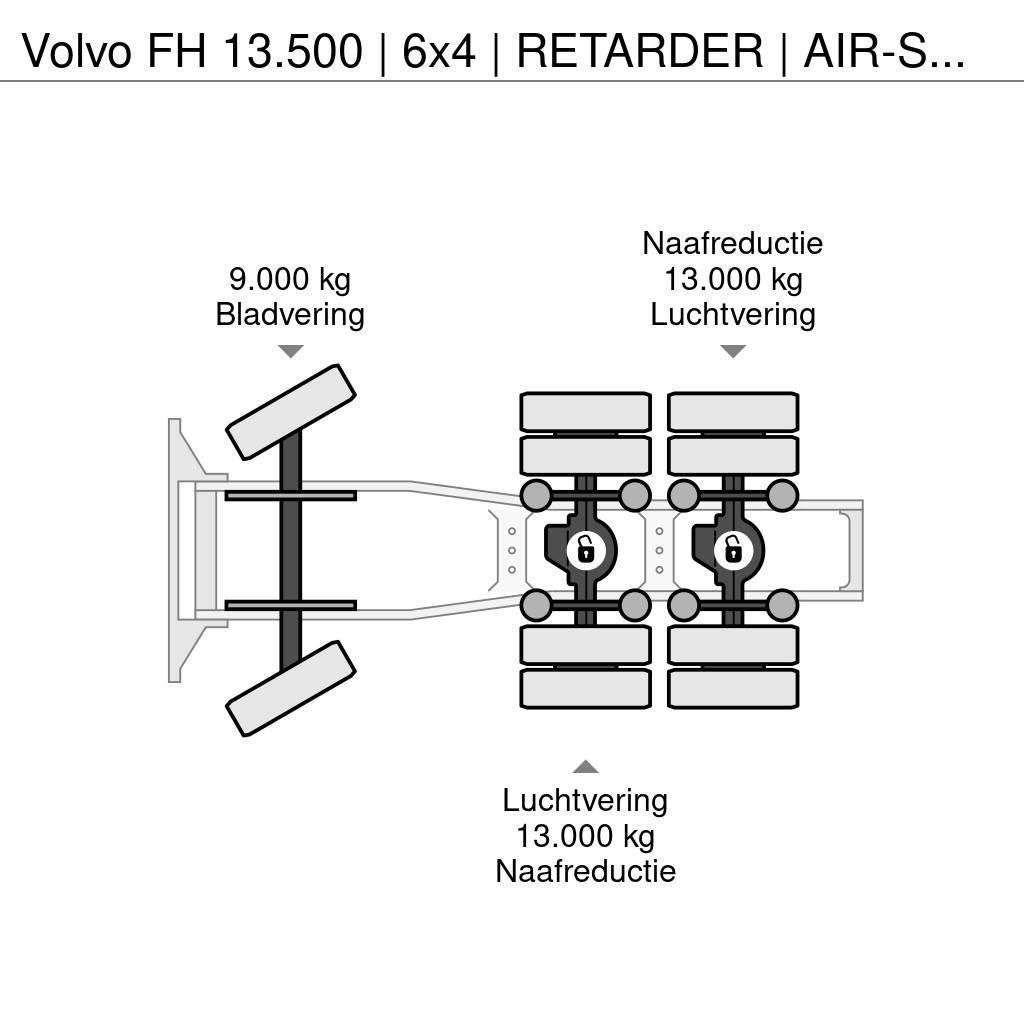 Volvo FH 13.500 | 6x4 | RETARDER | AIR-SUSPENSION | 3'5 Autotractoare