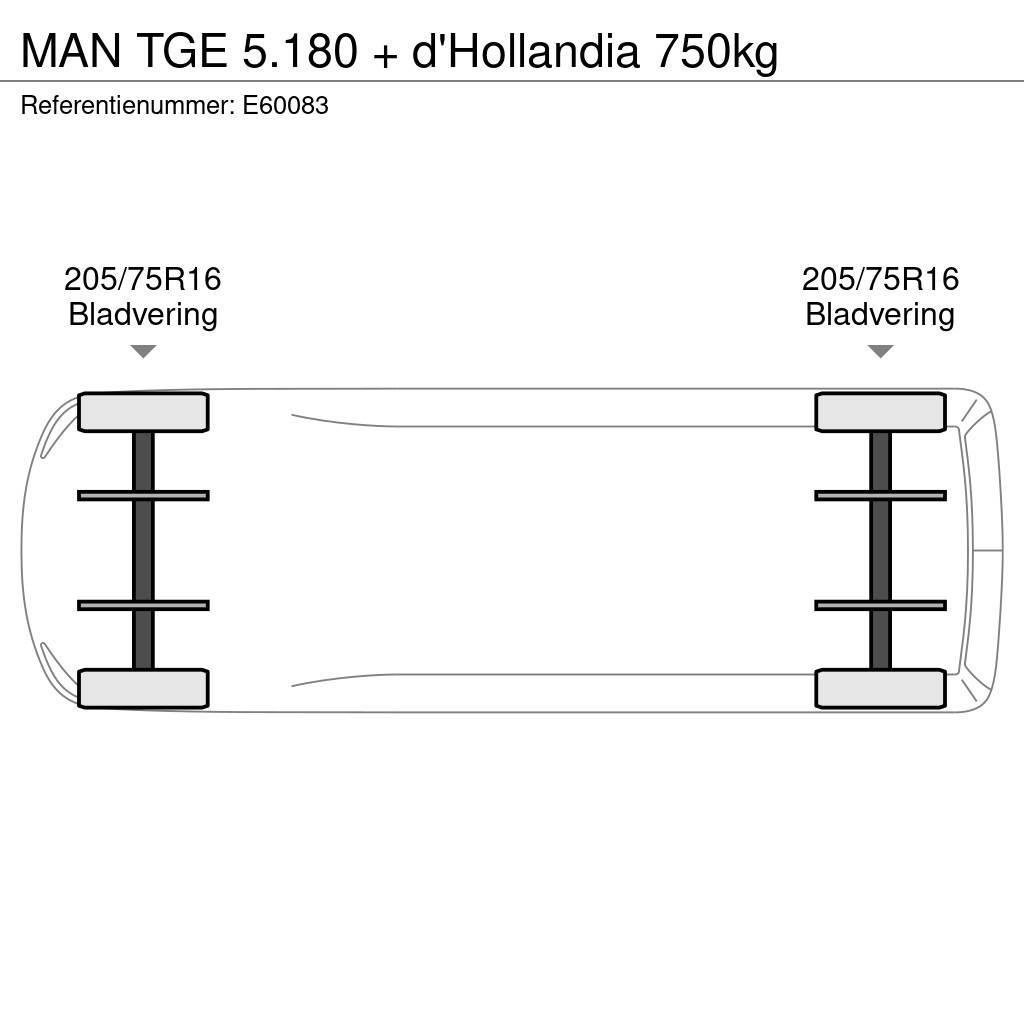 MAN TGE 5.180 + d'Hollandia 750kg Altele