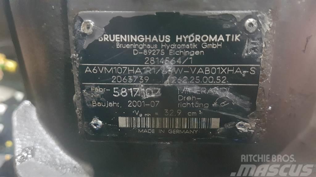 Brueninghaus Hydromatik A6VM107HA1R1/63W -Volvo L30B-Drive motor/Fahrmotor Hidraulice