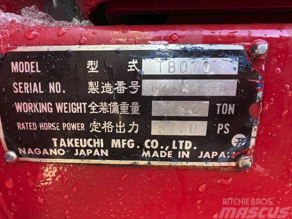 Takeuchi TB 070*+3xSchaufeln*7200 kg Mini excavatoare < 7t