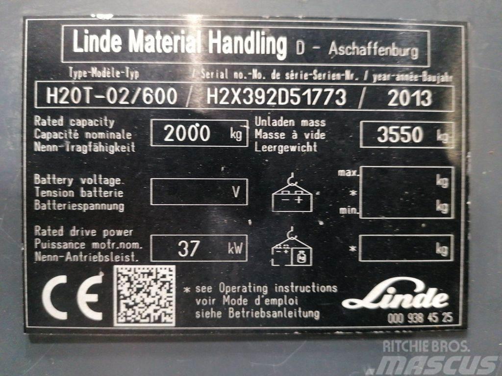Linde H20T-02/600 Stivuitor GPL