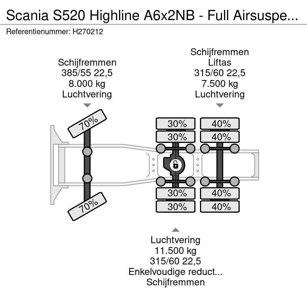 Scania S520 Highline A6x2NB - Full Airsuspension - Optiec Autotractoare