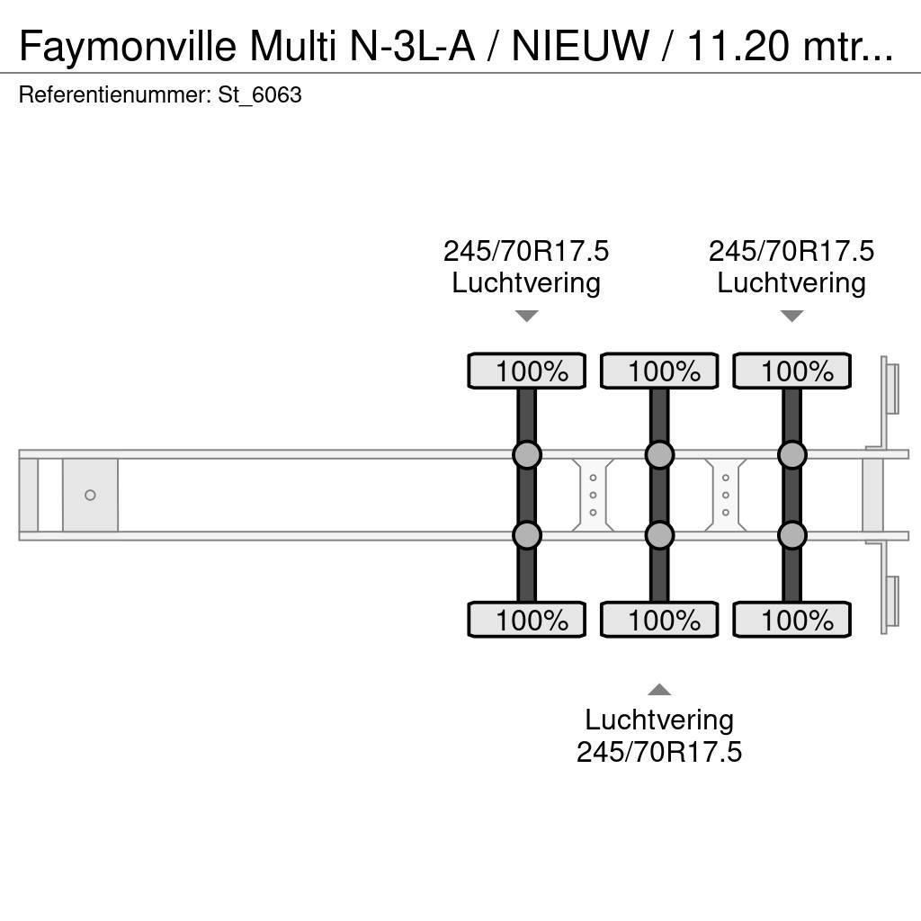 Faymonville Multi N-3L-A / NIEUW / 11.20 mtr / UITSCHUIFBAAR Semi-remorca agabaritica