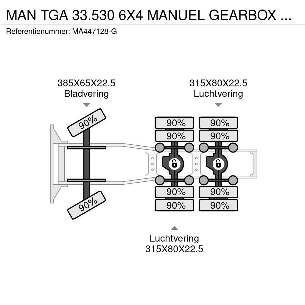 MAN TGA 33.530 6X4 MANUEL GEARBOX 70 TON Autotractoare