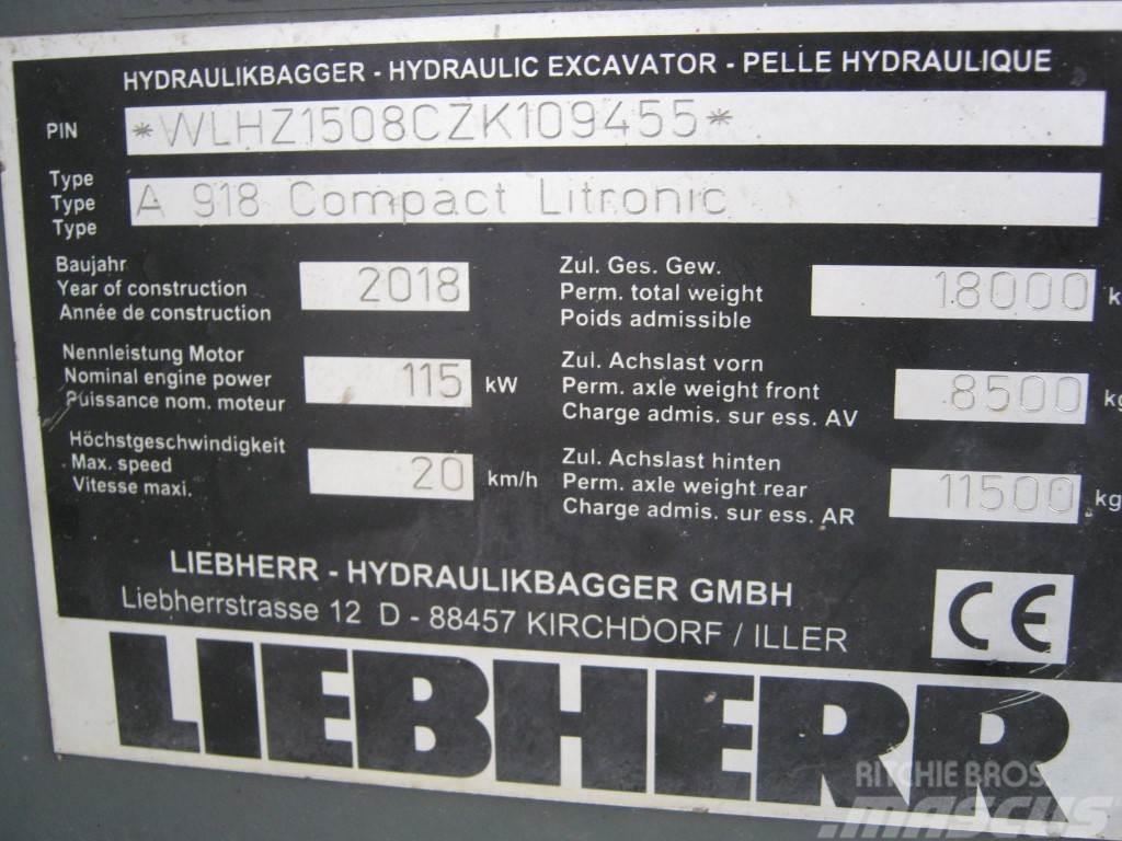 Liebherr A 918 Compact Litronic Excavatoare cu roti