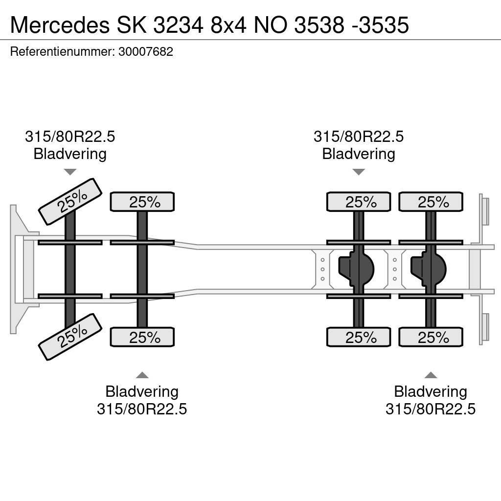 Mercedes-Benz SK 3234 8x4 NO 3538 -3535 Camion cabina sasiu