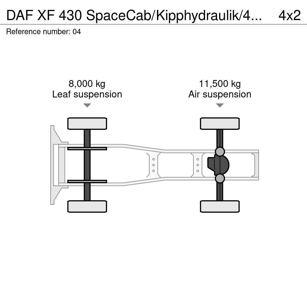DAF XF 430 SpaceCab/Kipphydraulik/452 tkm/Euro 6 Autotractoare