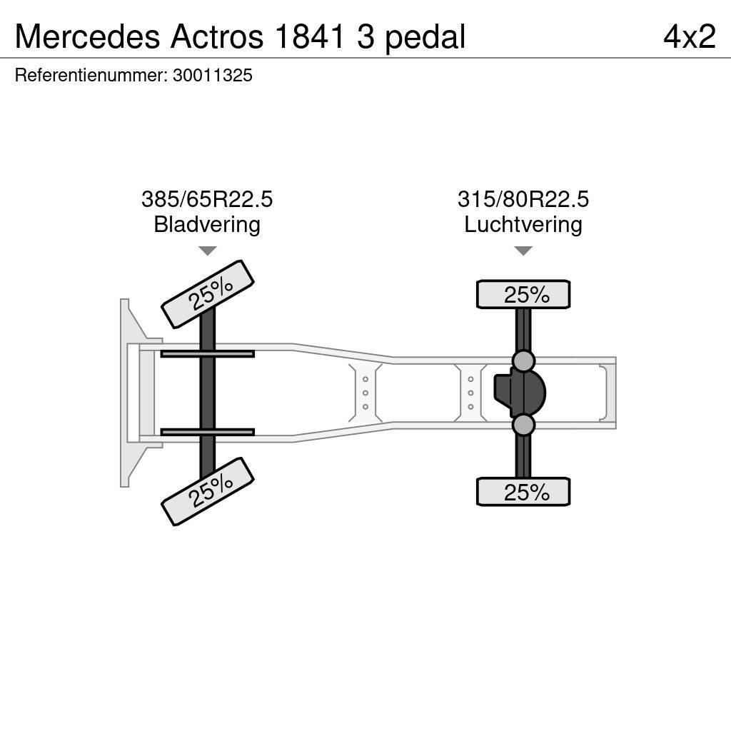 Mercedes-Benz Actros 1841 3 pedal Autotractoare