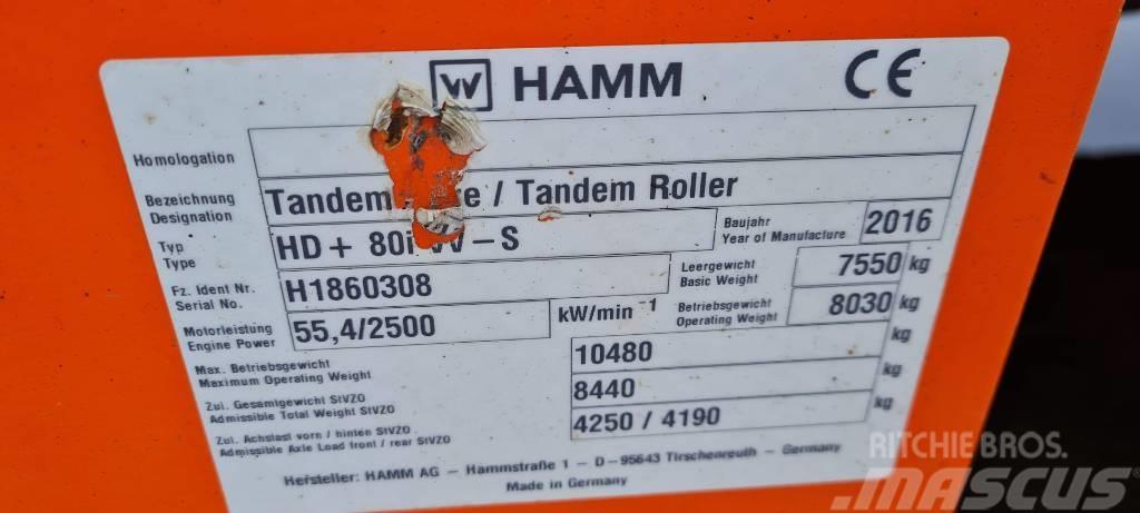 Hamm HD+ 80 i VV-S Cilindri compactori dubli