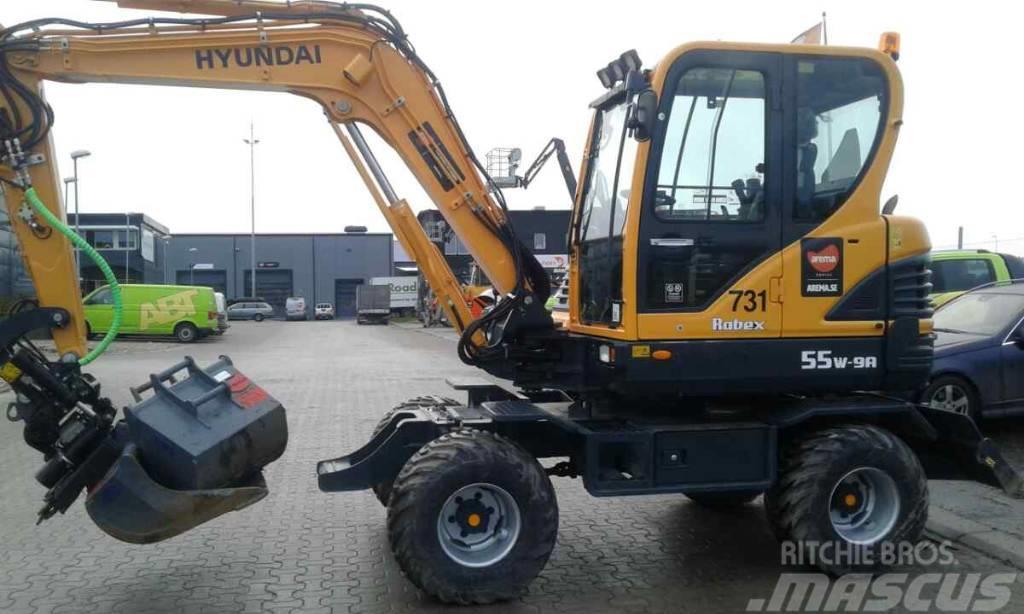 Hyundai R55W-9A *uthyres / only for rent* Excavatoare cu roti