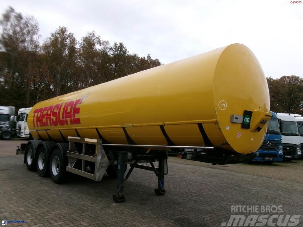  Crane Fruehauf Food (beer) tank inox 30 m3 / 2 com Cisterna semi-remorci