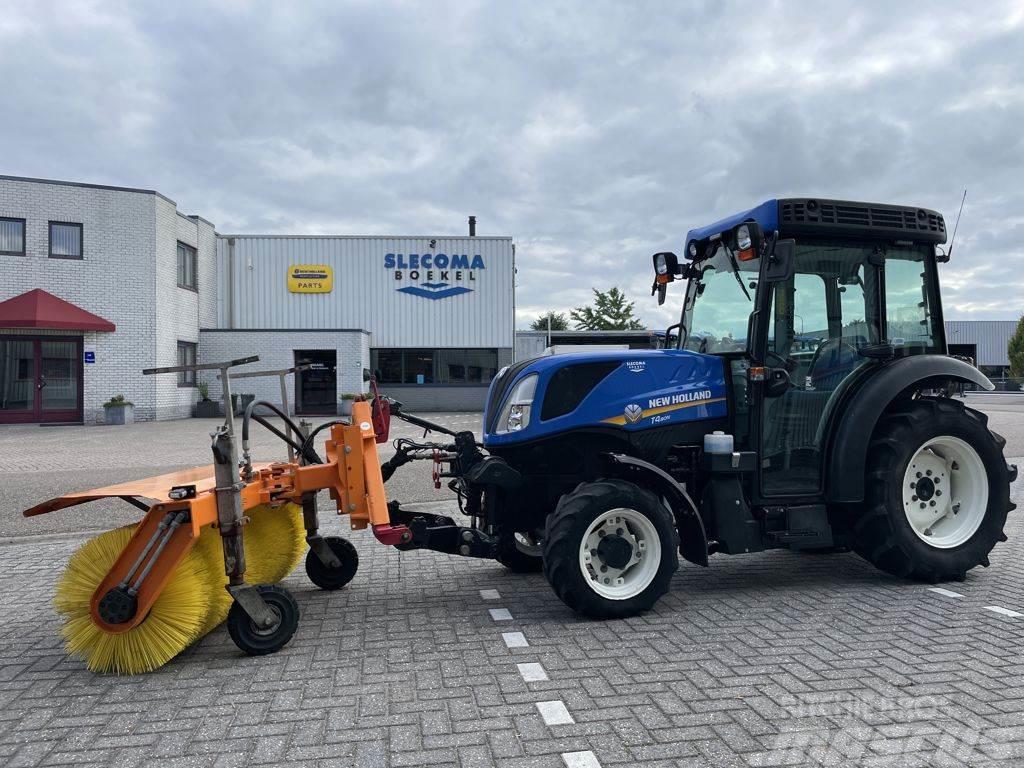 New Holland T4.80N & Sweeper Tractoare
