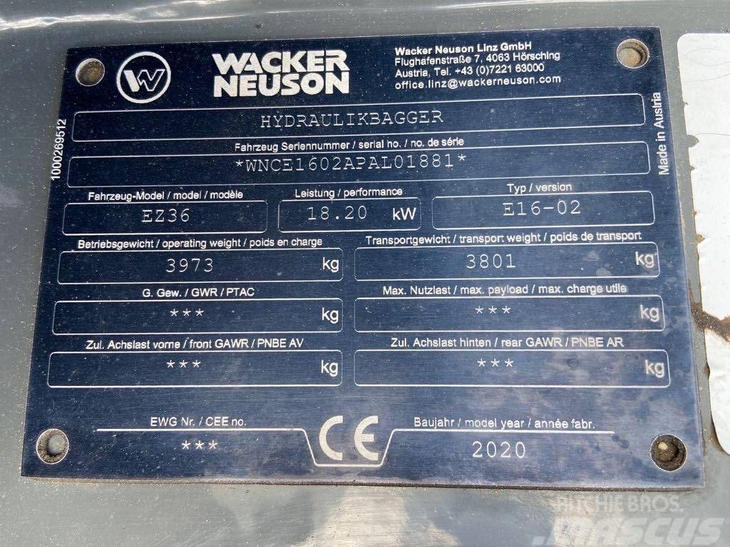 Wacker Neuson EZ36 Excavatoare pe senile