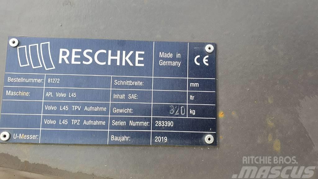 Reschke Adapterplatte von TPV auf TPZ für Volvo L45H Alte componente