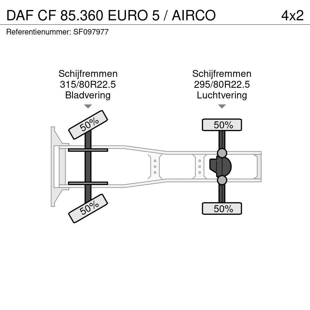 DAF CF 85.360 EURO 5 / AIRCO Autotractoare