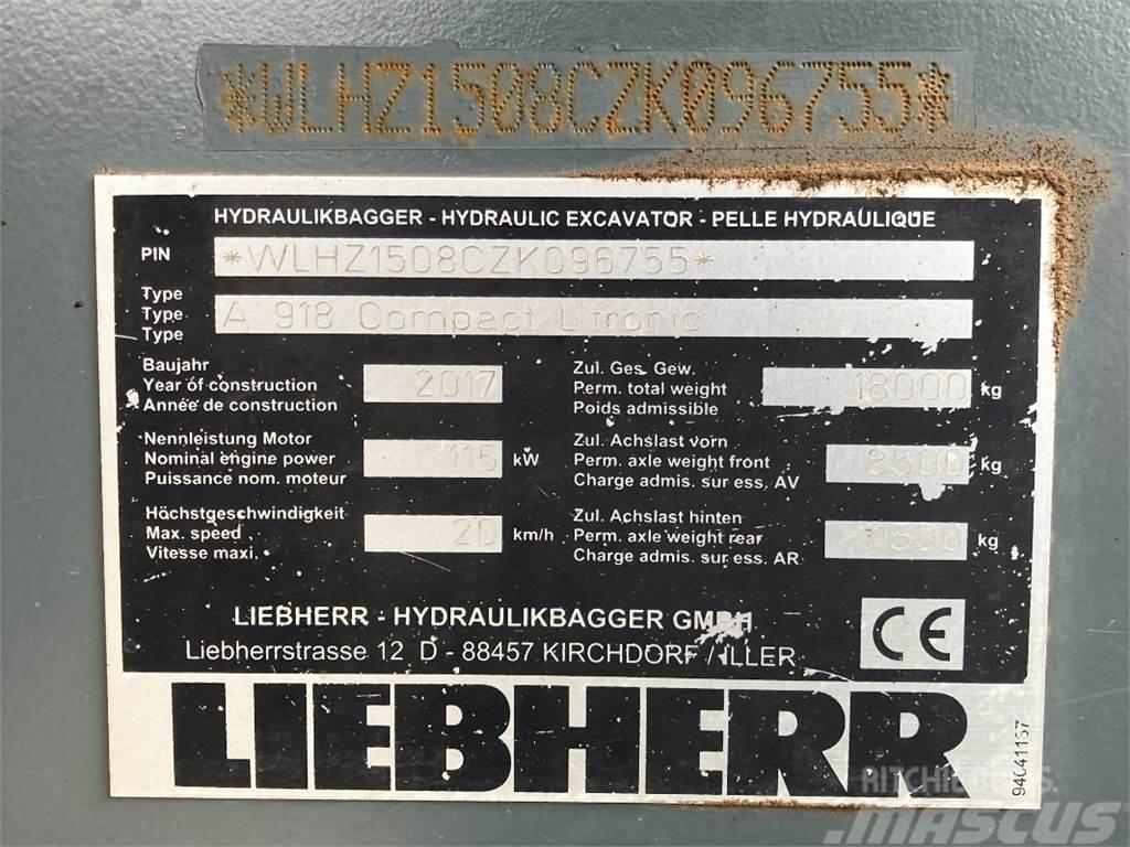 Liebherr A918 Compact Excavatoare cu roti