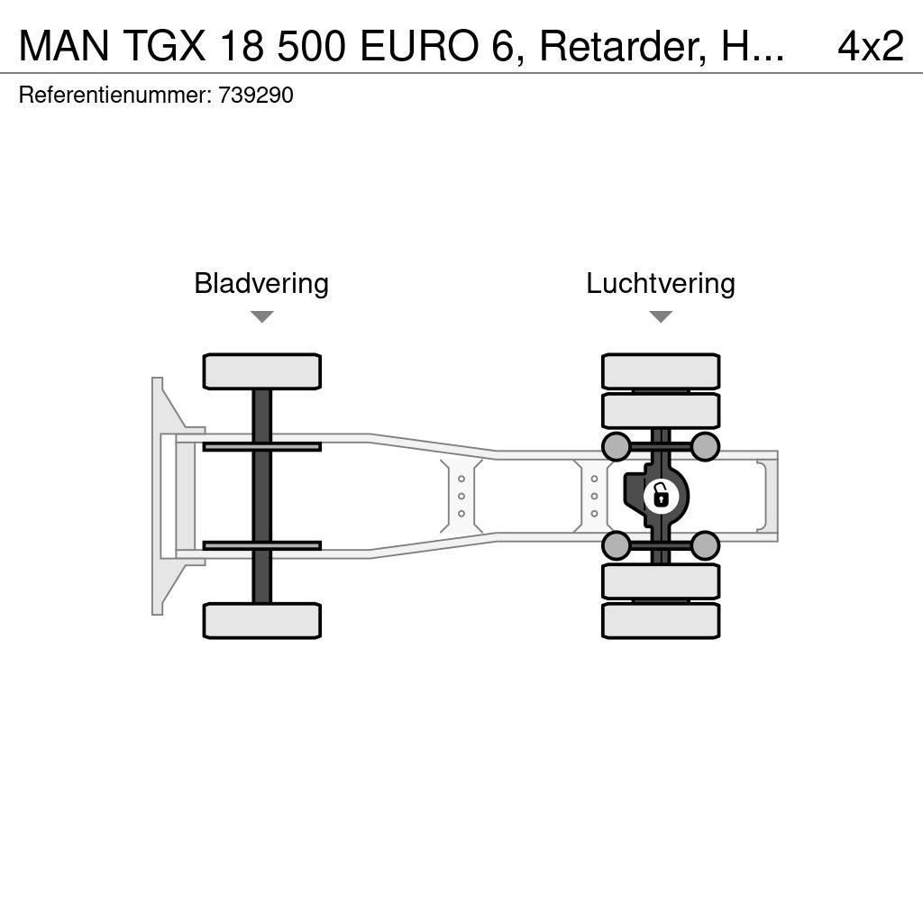 MAN TGX 18 500 EURO 6, Retarder, Hydraulic Autotractoare
