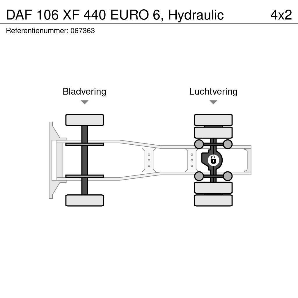 DAF 106 XF 440 EURO 6, Hydraulic Autotractoare