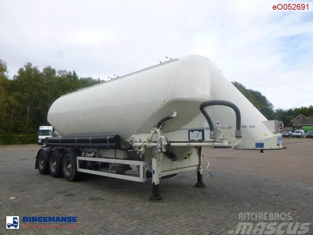 Feldbinder Powder tank alu 40 m3 / 1 comp Cisterna semi-remorci