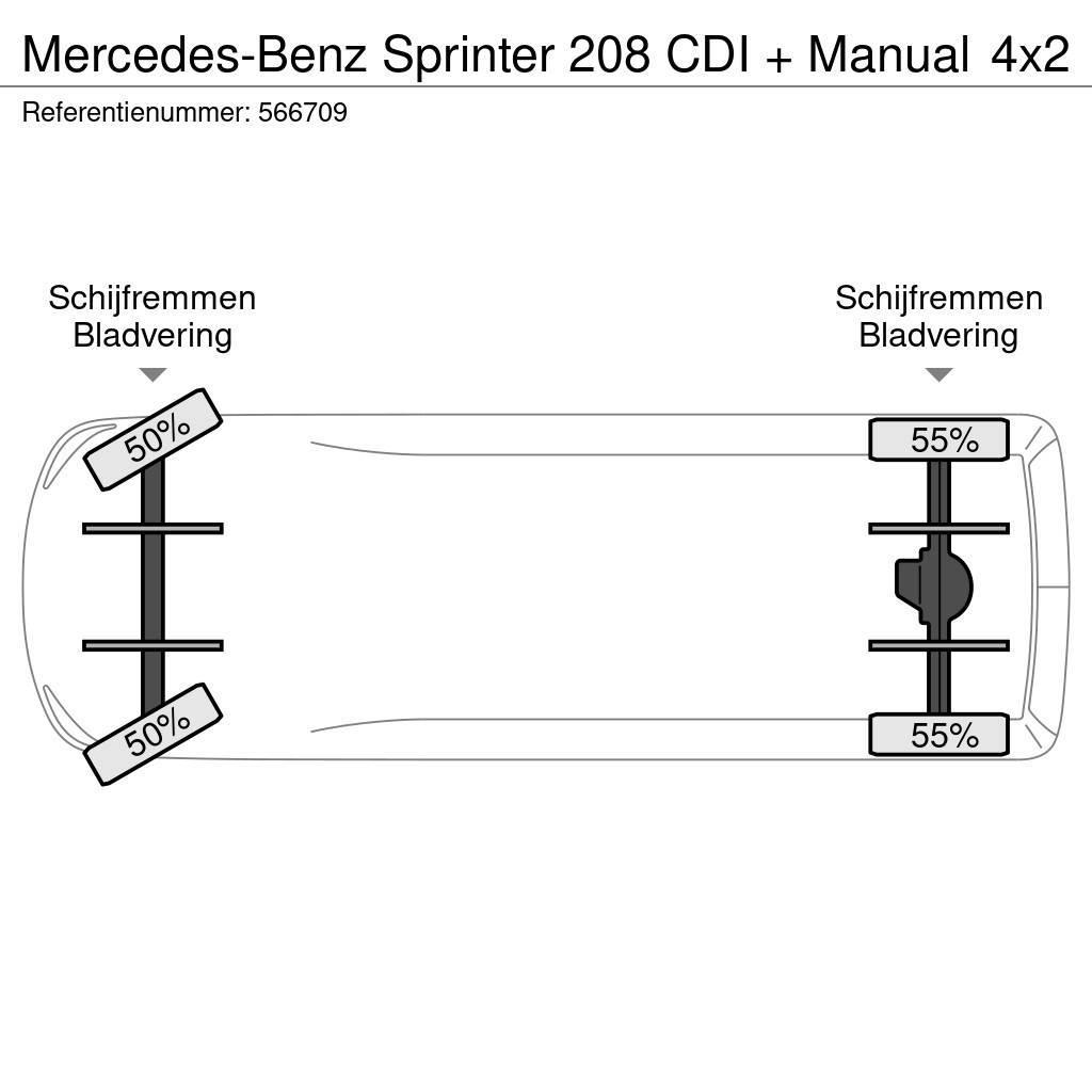 Mercedes-Benz Sprinter 208 CDI + Manual Autoutilitara transoprt marfuri
