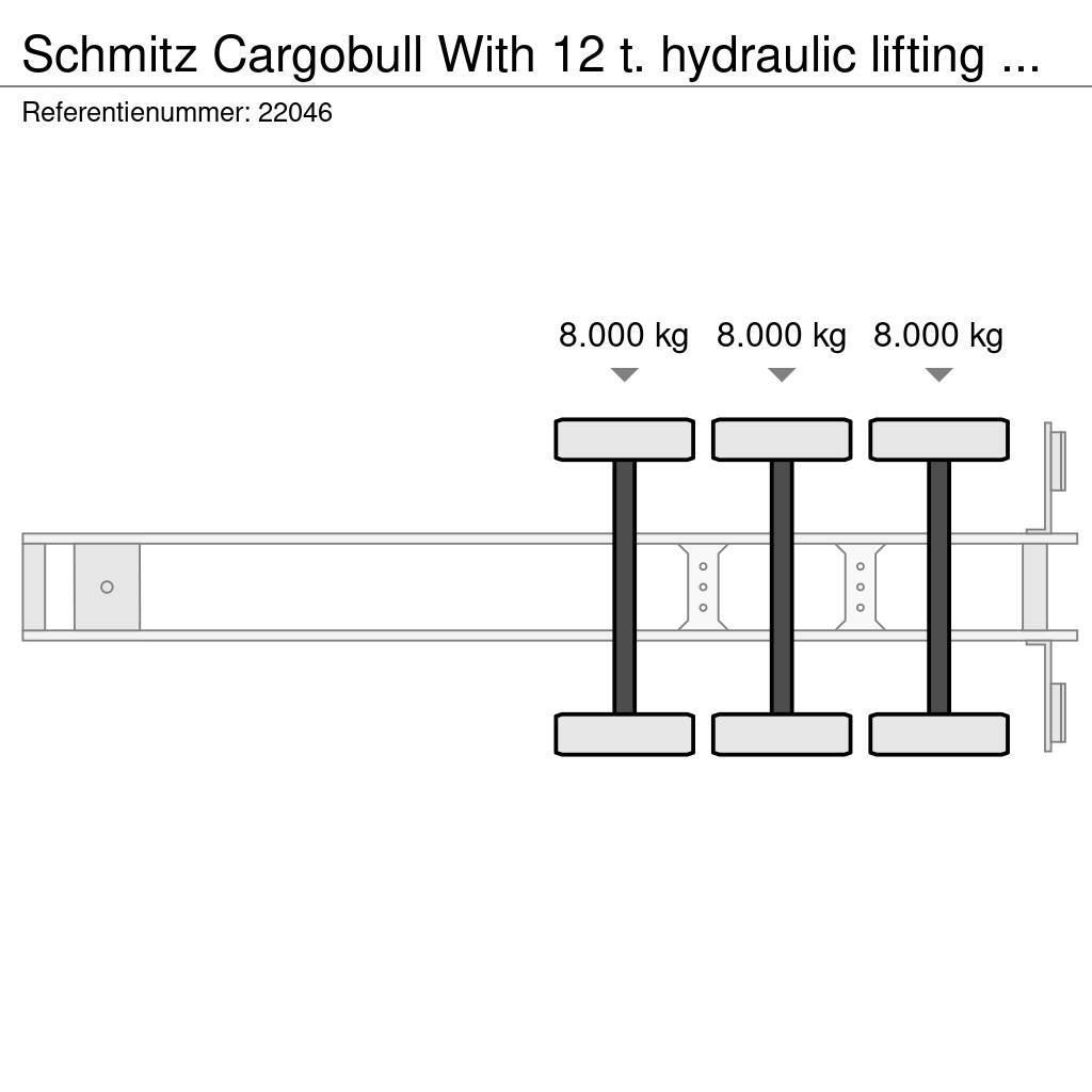Schmitz Cargobull With 12 t. hydraulic lifting deck for double stock Semi-remorca speciala