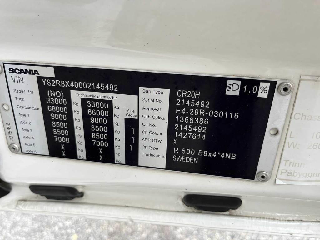 Scania R500 8X4*4 EURO 6 + RETARDER Camion cabina sasiu